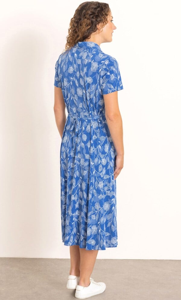 Anna Rose Textured Printed Jersey Shirt Dress