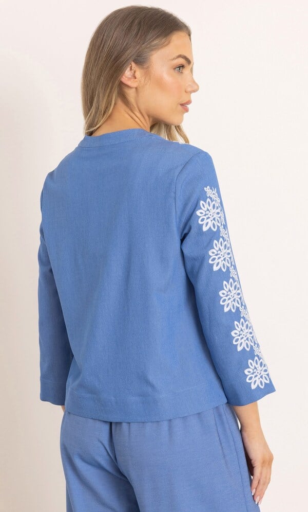 Embroidered Lightweight Jacket