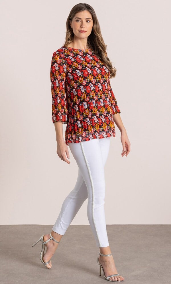 Embellished Slim Leg Trousers