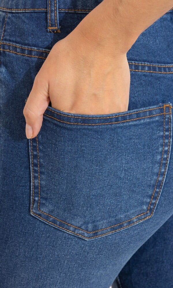 Cropped Slim Leg Jeans