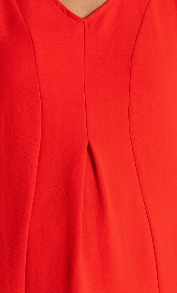 Textured V Neck Sleeveless Top