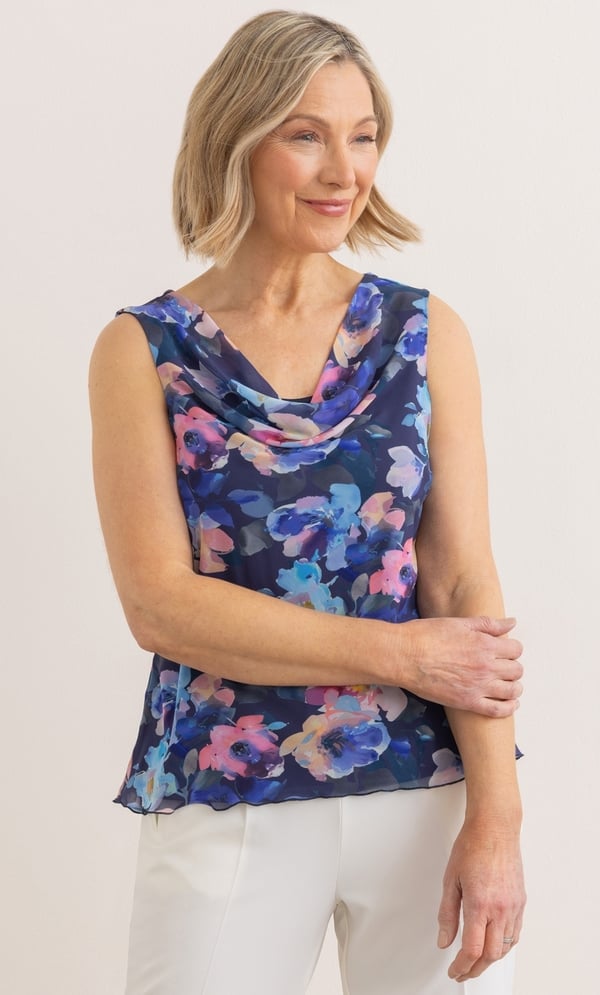 Anna Rose Bouquet Printed Top