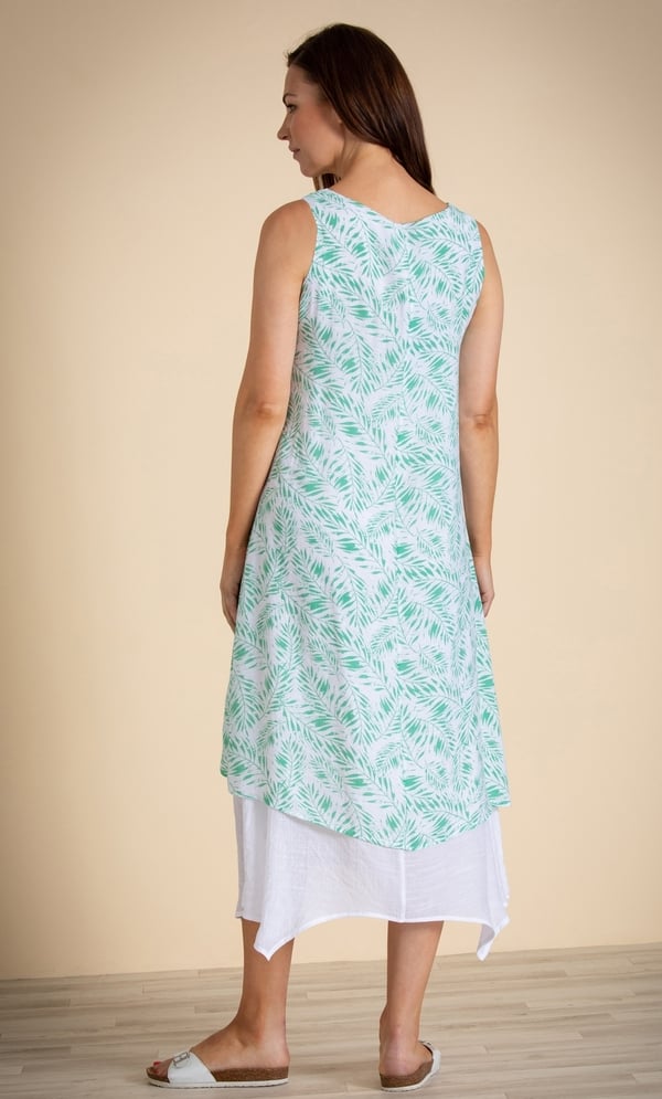 Printed Layered Sleeveless Dress