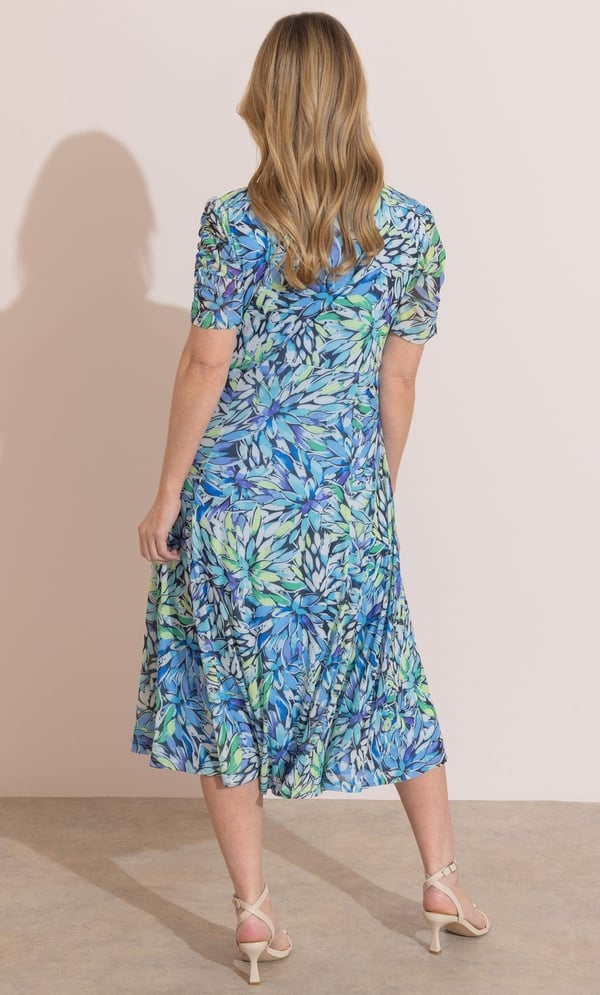 Floral Printed Mesh Dress