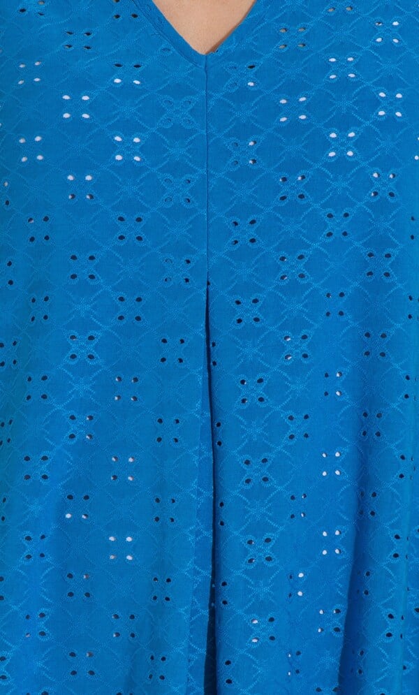 Eyelet Cut Sleeveless Top