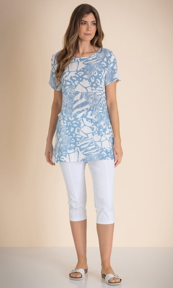 Oversized Printed Top
