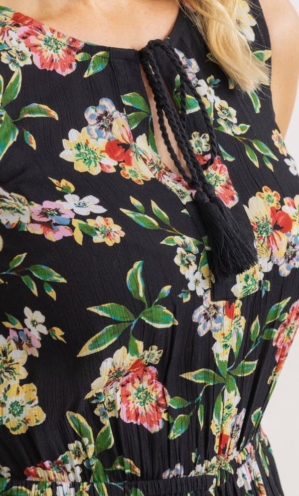 Floral Print Jumpsuit