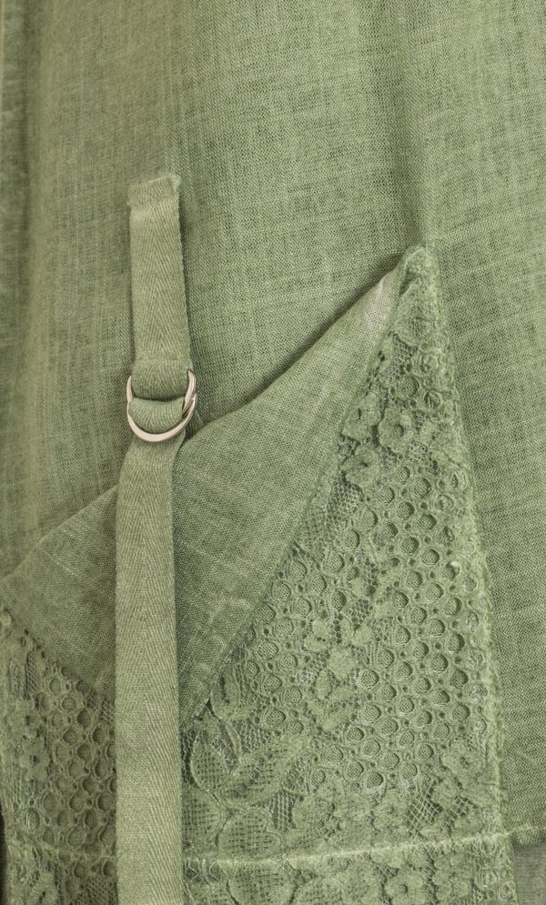 Linen Blend Loose Fit Top
