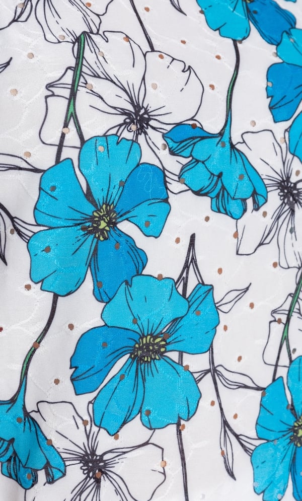 Anna Rose Floral Printed Stretch Top