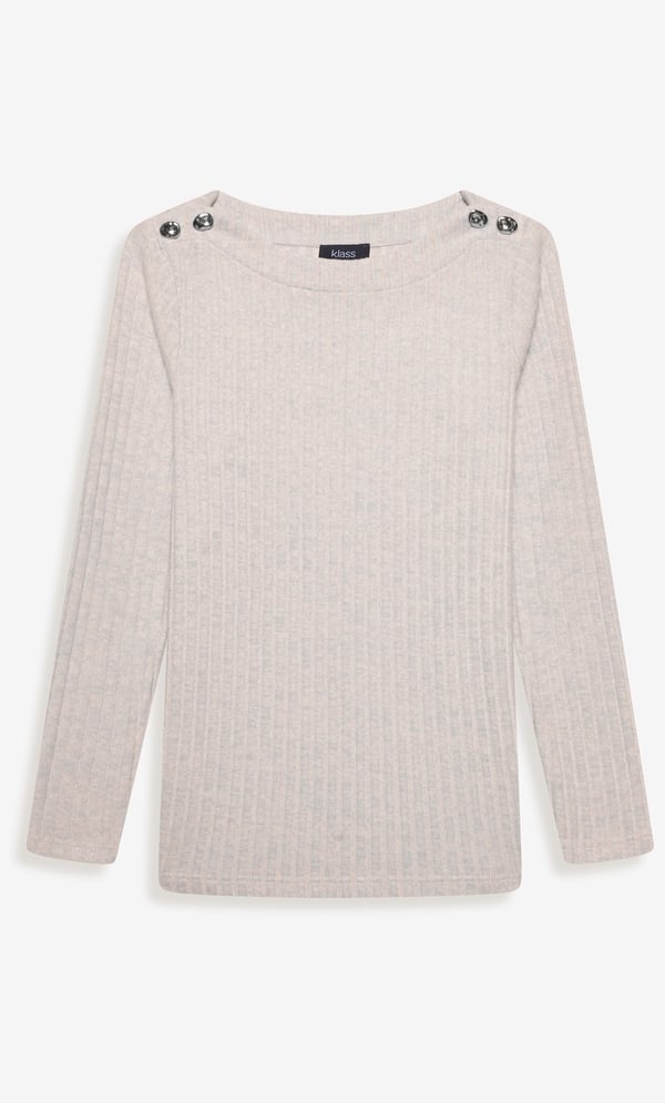 Lightweight Ribbed Knit Jumper