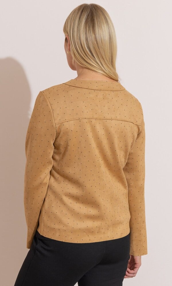 Anna Rose Embellished Suedette Jacket