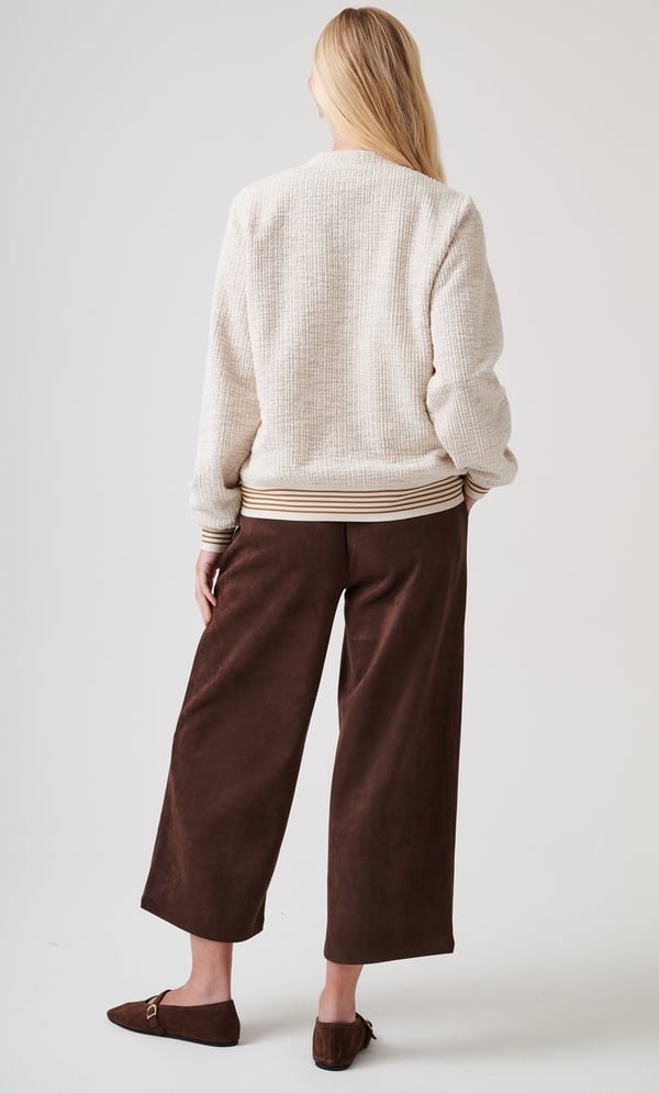 Shimmer Boucle Bomber Jacket