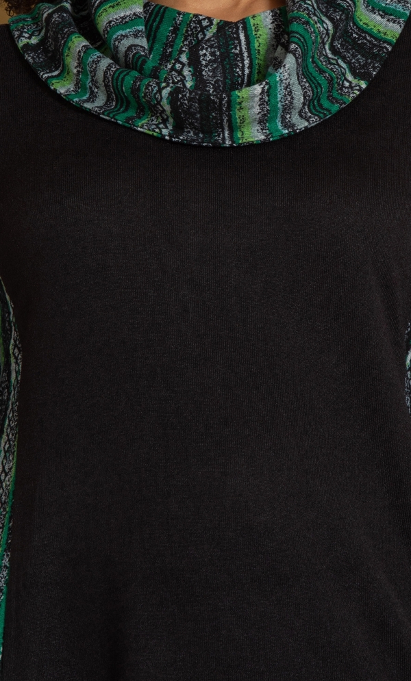 Dipped Hem Knitted Tunic Top