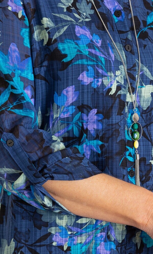 Anna Rose Floral Print Blouse
