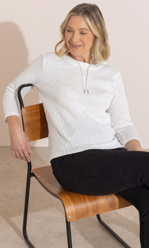 Anna Rose Casual Draw Cord Top
