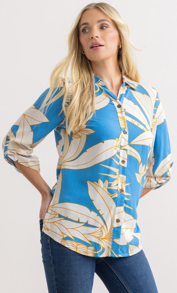 Leaf Printed Blouse