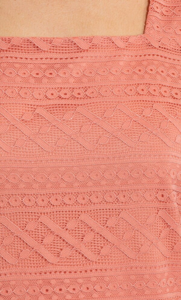 Short Sleeve Lace Top