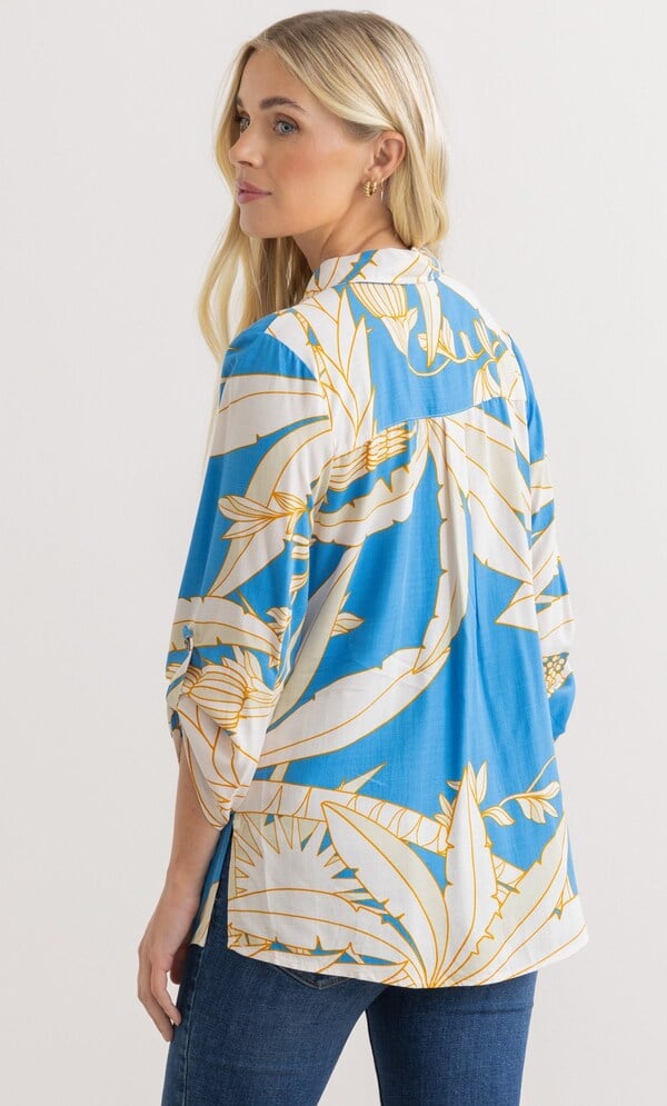 Leaf Printed Blouse