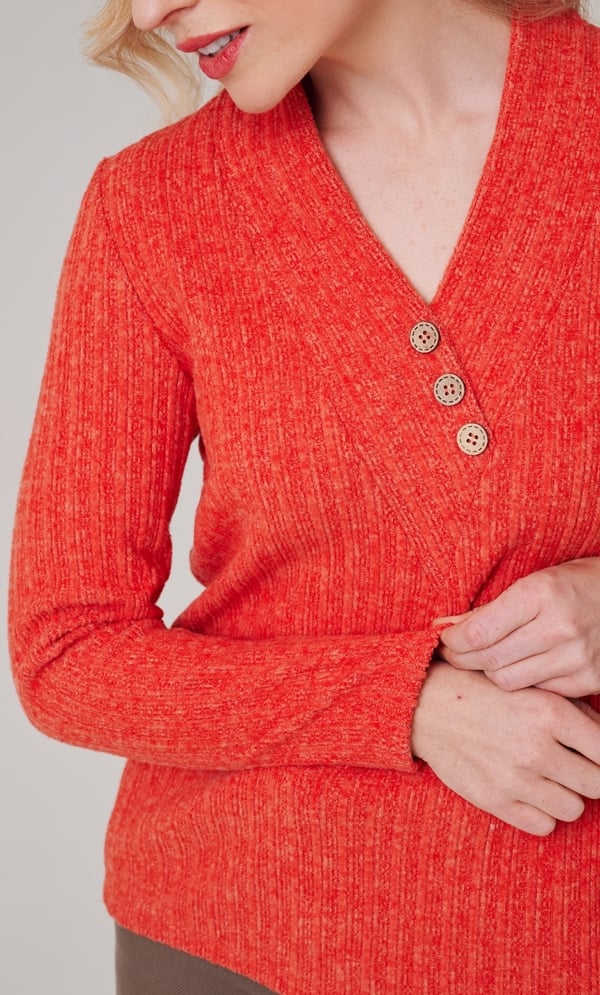 Brushed Rib Knit Top