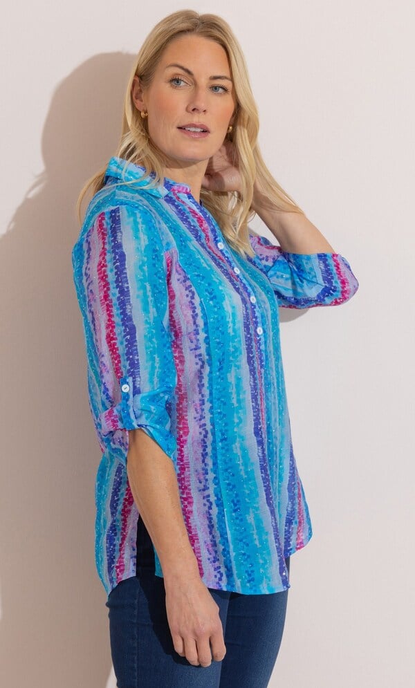 Anna Rose Embellished Printed Top