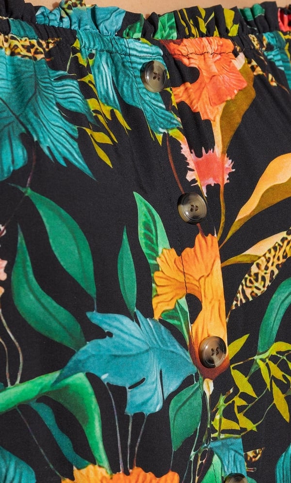Exotic Print Bardot Top