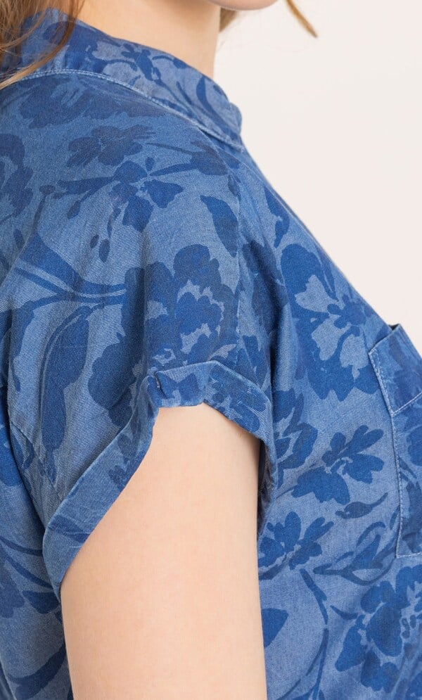 Floral Printed Short Sleeve Dress