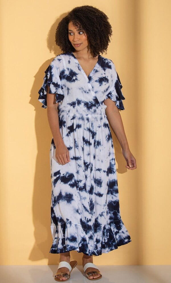 Boho Tie Dye Midaxi Dress
