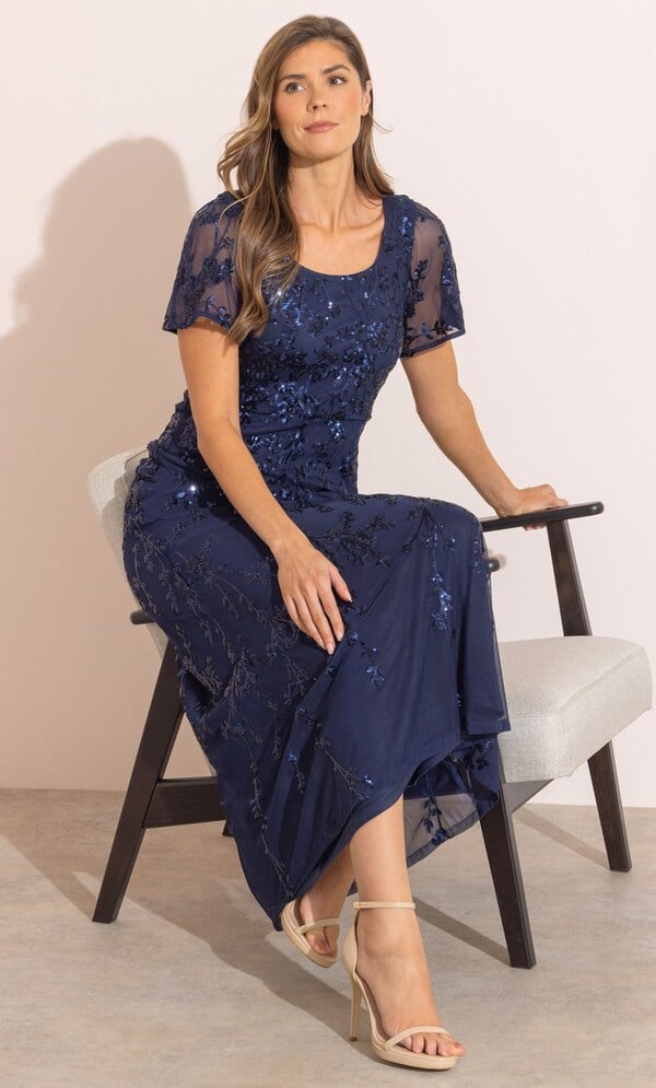 klass sequin dress BNWT MYLEENE KLASS GOLD FULLY SEQUINNED STRAPPY MAXI DRESS SIZE UK 12 RRP  140