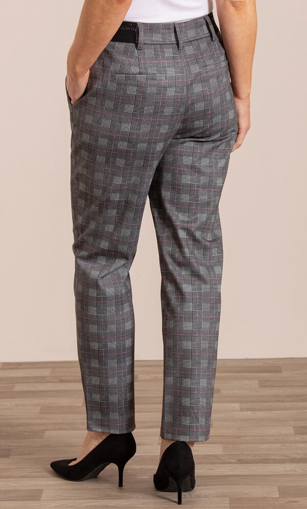 Anna Rose Checked Slim Leg Trousers