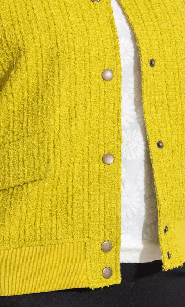 Boucle Bomber Jacket