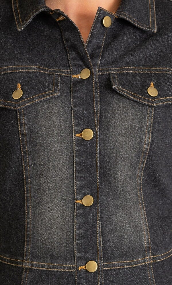Peplum Denim Jacket