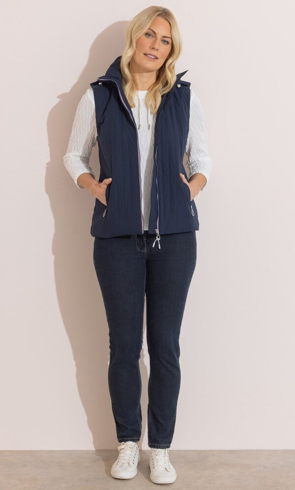 Anna Rose Lightweight Padded Hooded Gilet