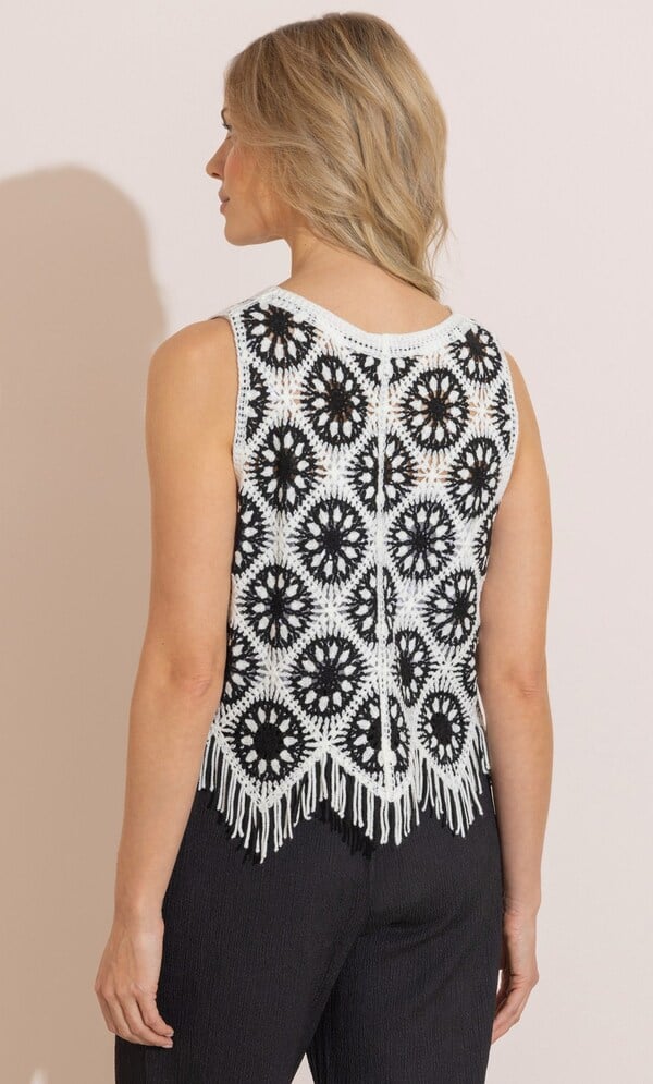Crochet Button Up Waistcoat