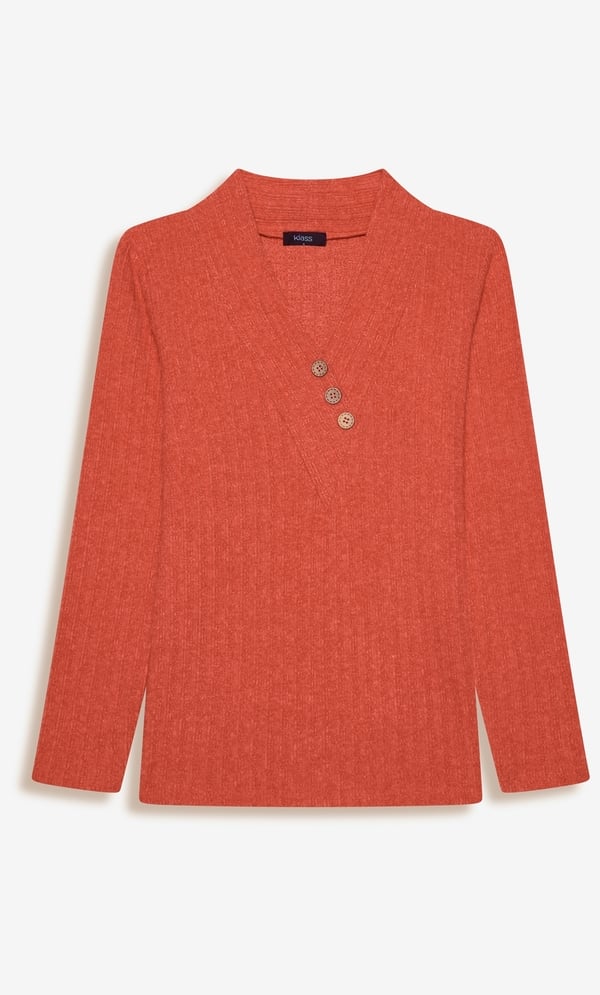 Brushed Rib Knit Top