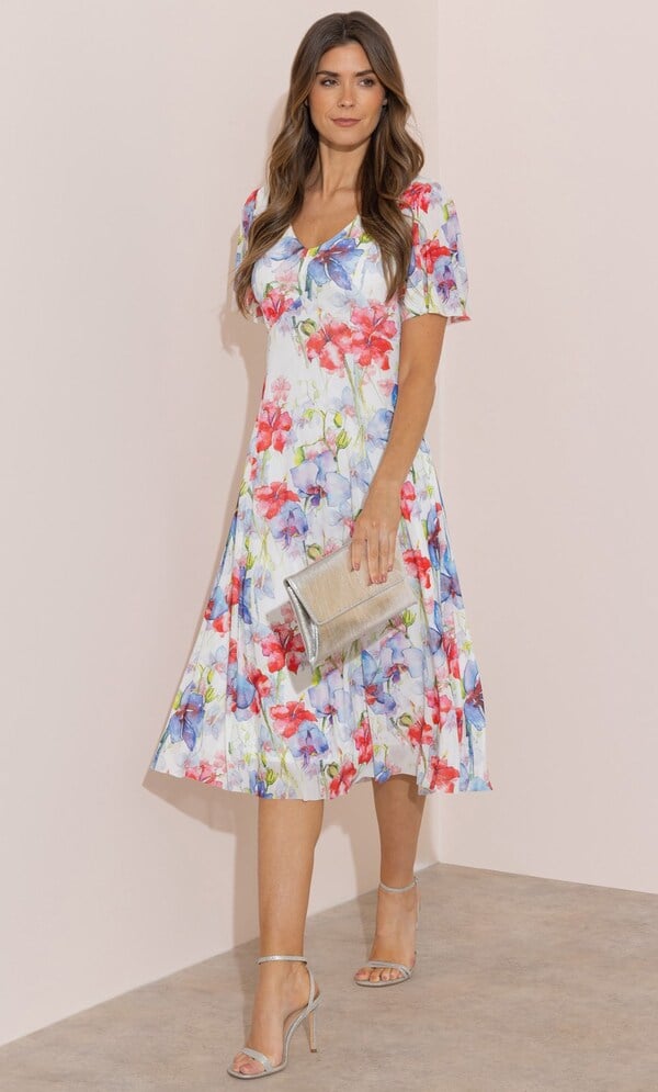 Floral Printed Midi Dress