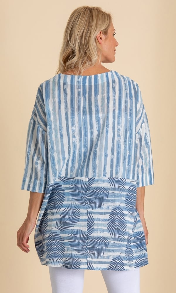 Printed Oversized Tunic Top