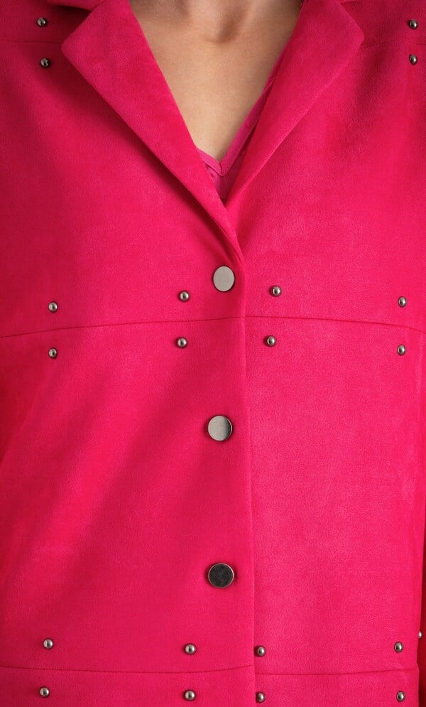 Suedette Studded Jacket
