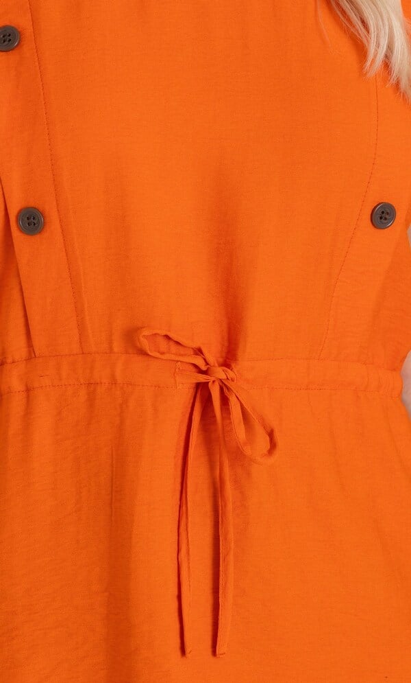 Tie Waist Short Sleeve Top