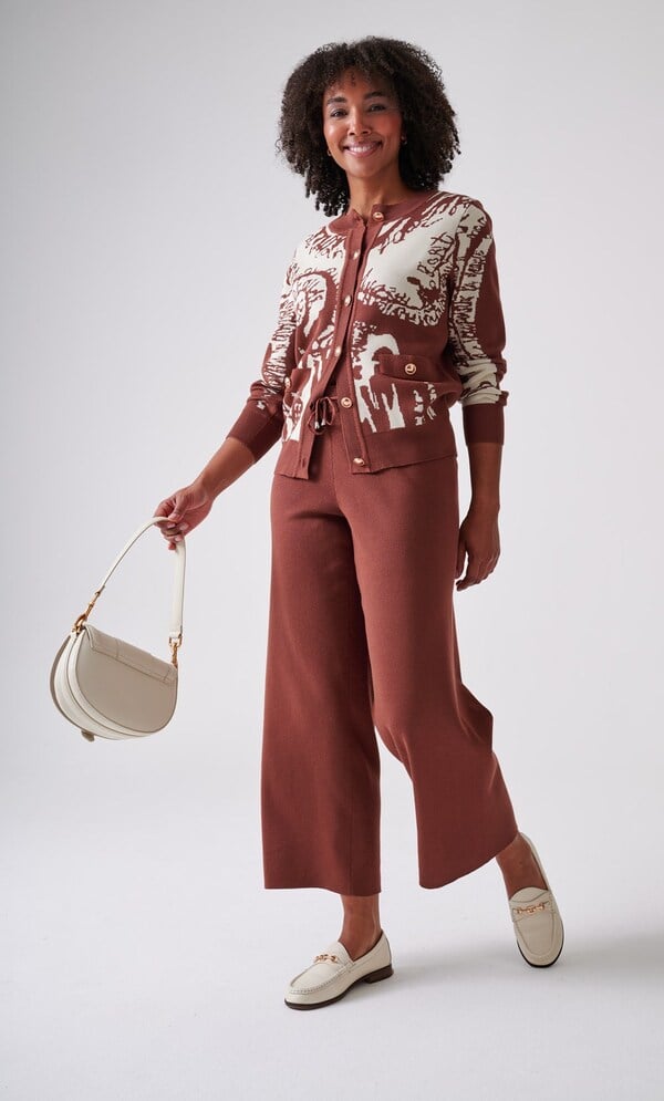 Knitted Wide Leg Trousers