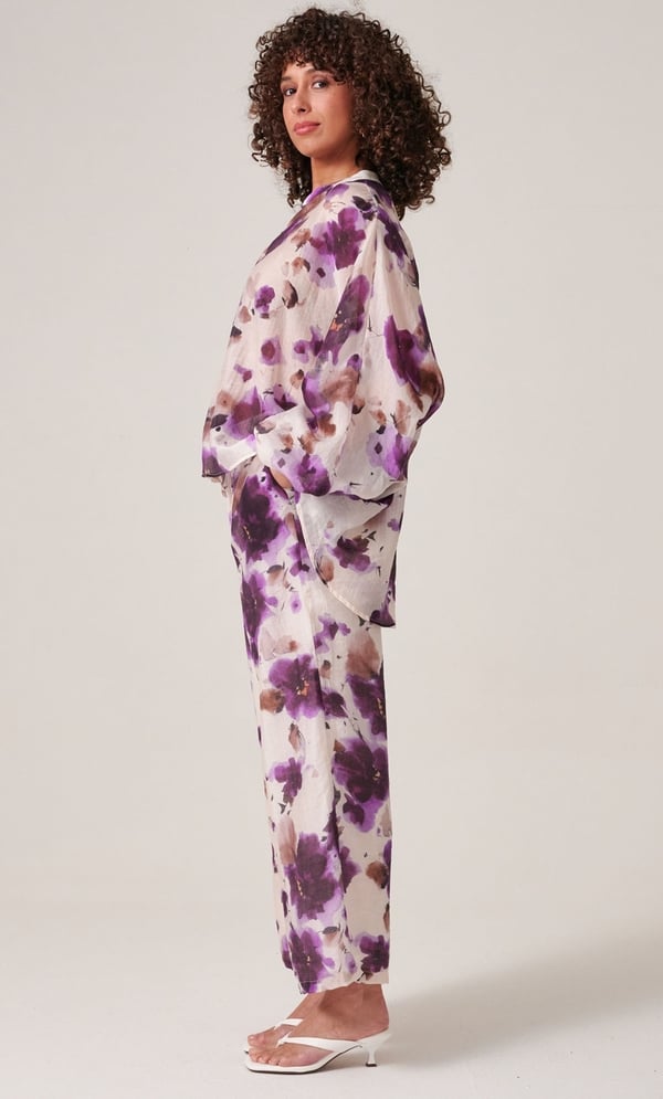 Floral Printed Straight Leg Trousers