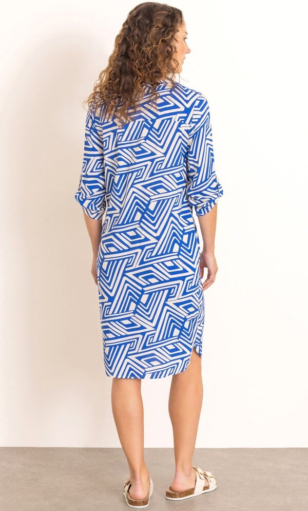 Anna Rose Geometric Printed Dress