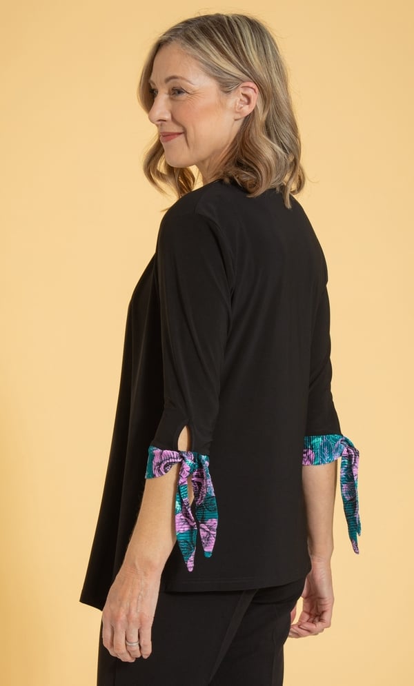 Anna Rose Mock Two Piece Set With Necklace