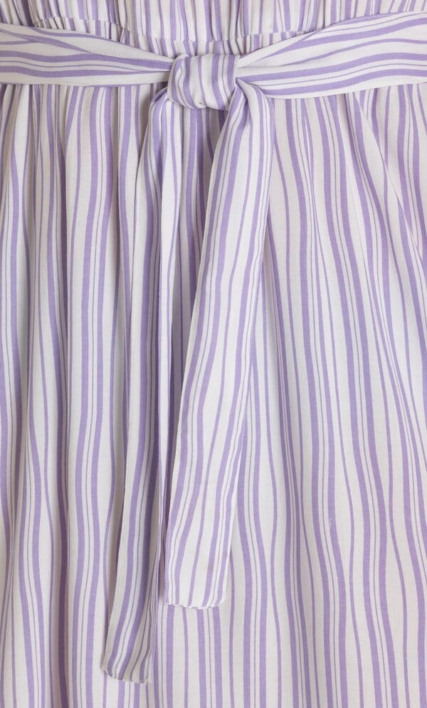 Striped Sleeveless Maxi Dress