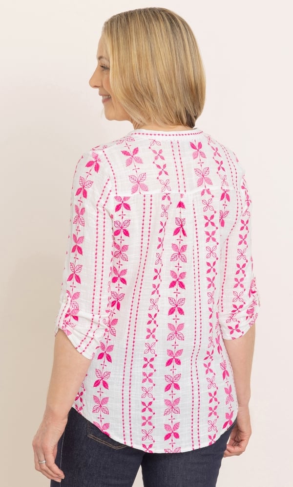 Anna Rose Embroidered Cotton Top