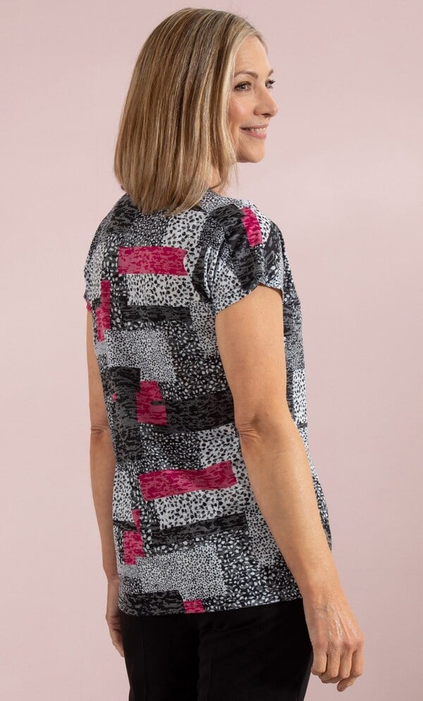 Anna Rose Printed Jersey Top