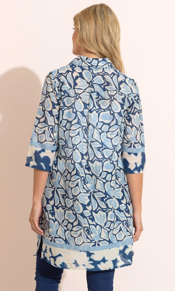 Printed Cotton Tunic Top