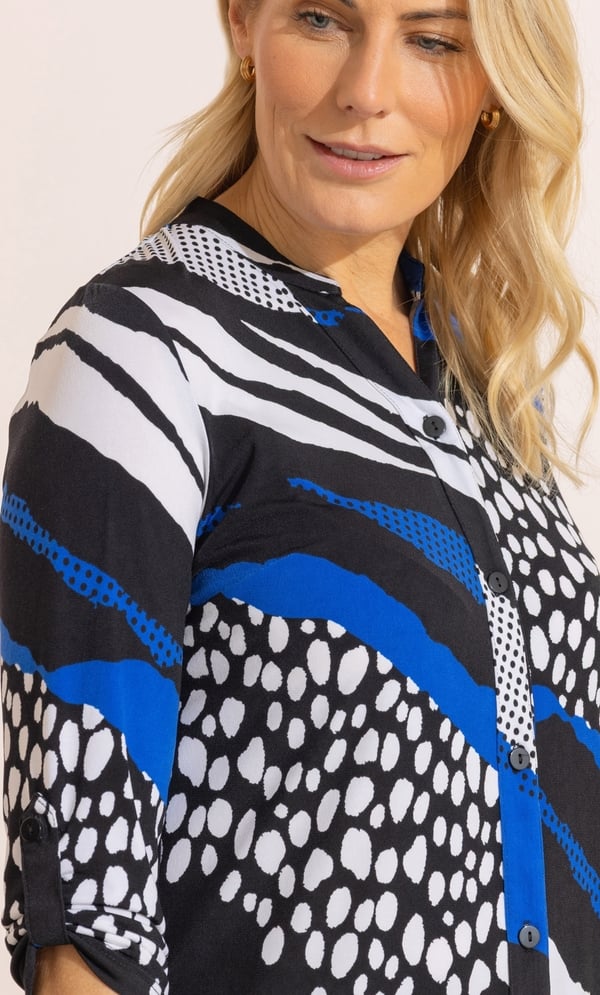 Anna Rose Animal Print Blouse