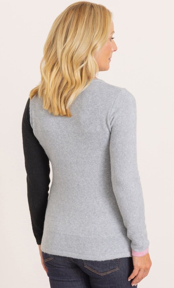 Anna Rose Colour Block Knitted Top