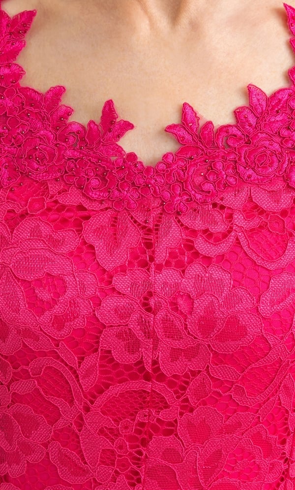 Anna Rose Embellished Lace Midi Dress