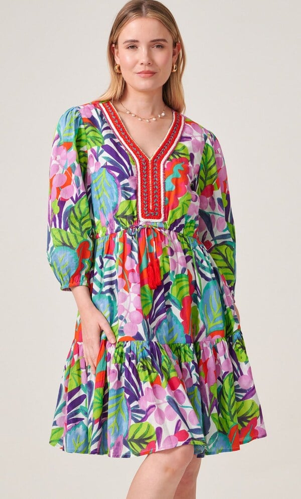 Printed Cotton Tunic Dress